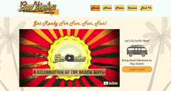 Desktop Screenshot of goodvibrationsbeachboys.com